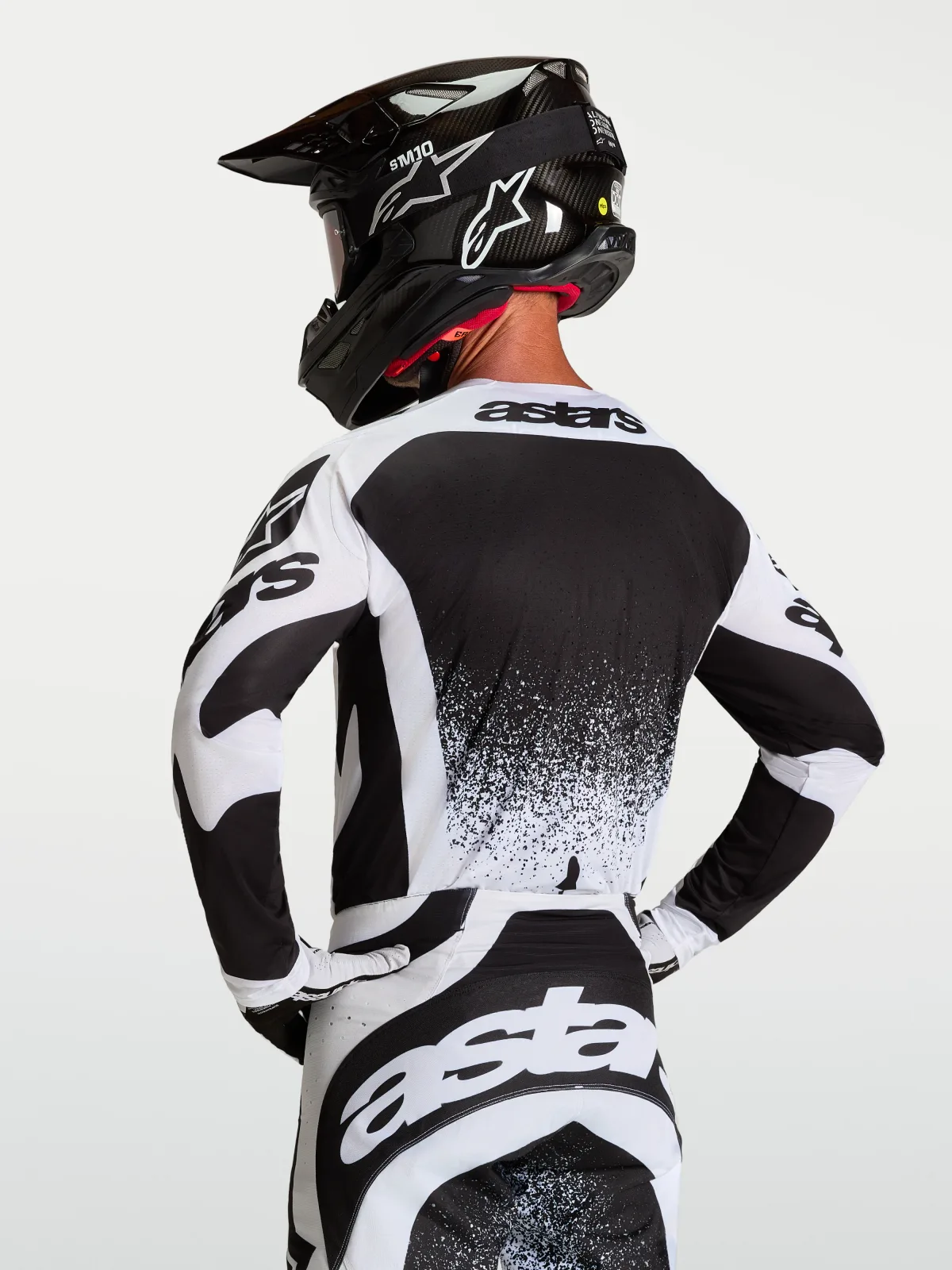 Мотокрос джърси Alpinestars Techstar Swan White Black