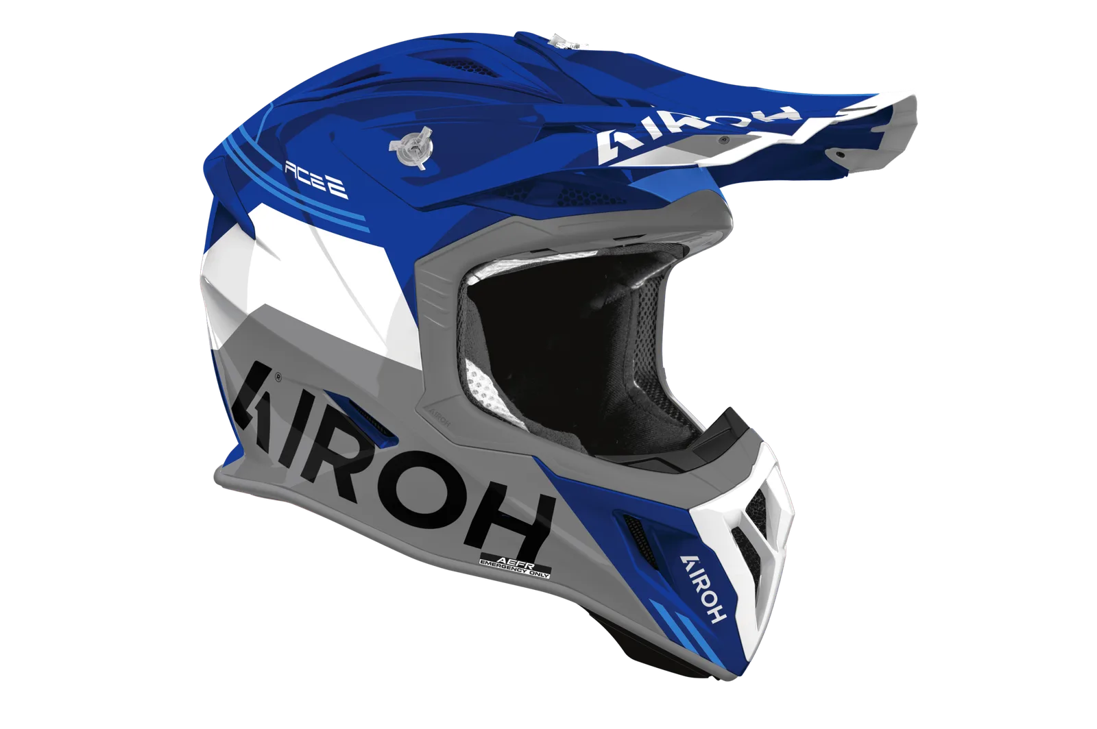 Мотокрос каска Airoh Aviator Ace 2 Fury Blue Gloss