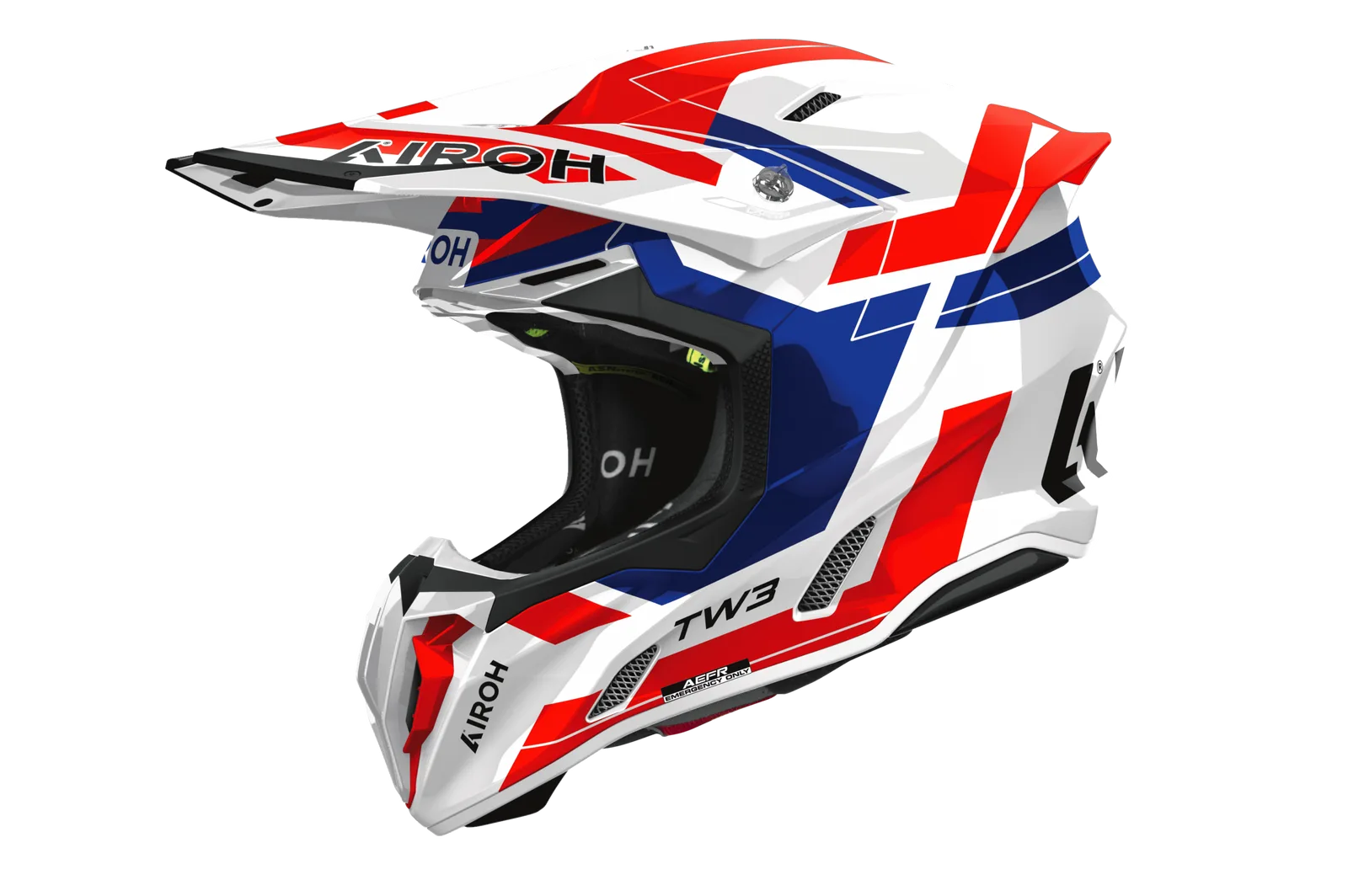 Мотокрос каска Airoh Twist 3 Dynasty Blue Red Gloss