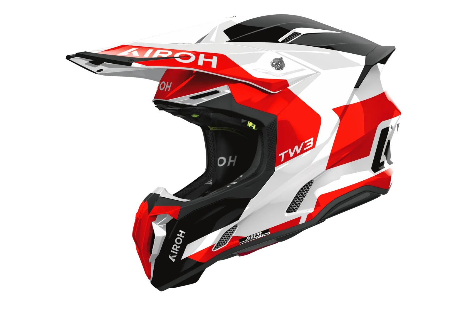 Мотокрос каска Airoh Twist 3 Fancy Red Gloss