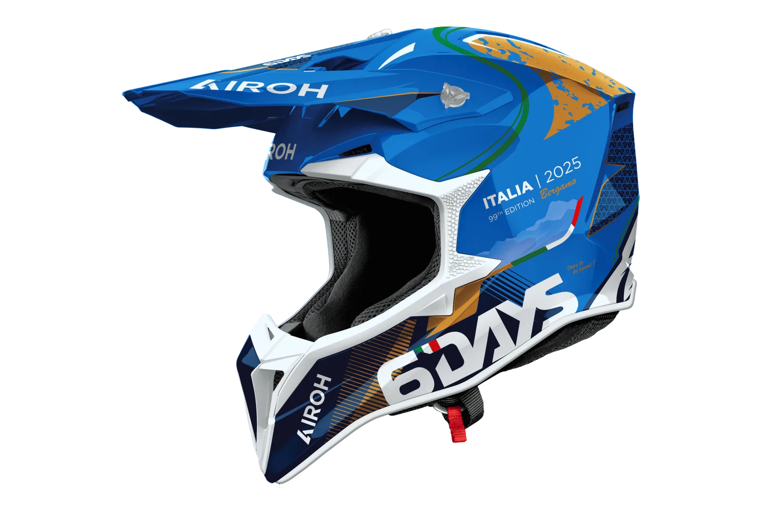 Мотокрос каска Airoh Wraaap 6 Days Italy 2025 Gloss