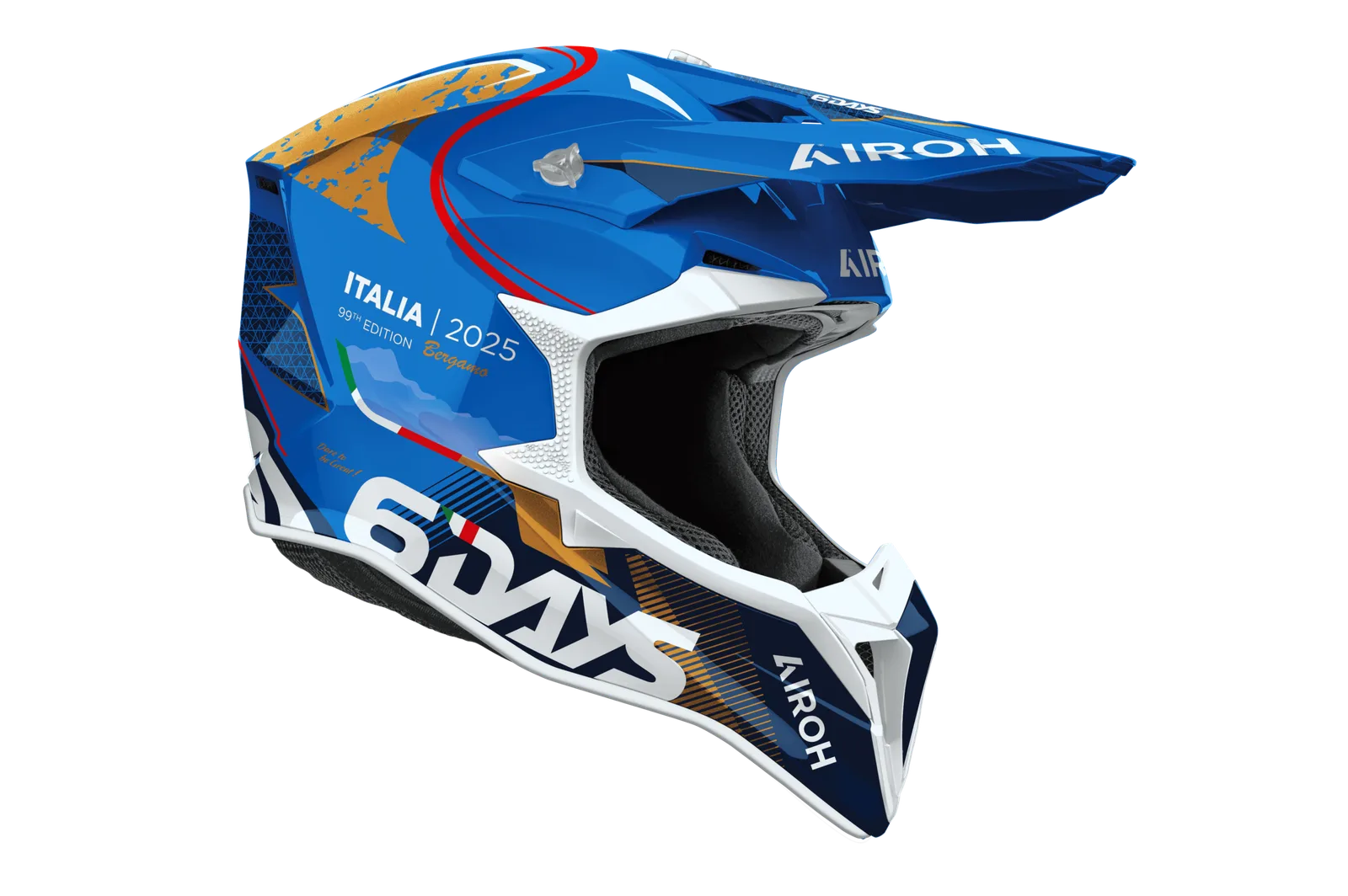 Мотокрос каска Airoh Wraaap 6 Days Italy 2025 Gloss