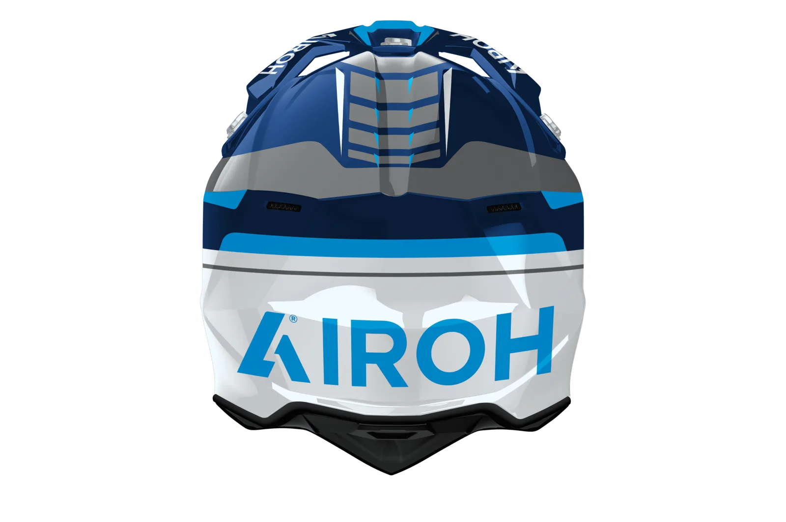 Мотокрос каска Airoh Wraaap Conquer Blue Gloss