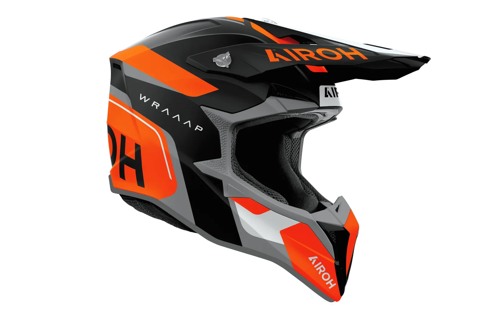 Мотокрос каска Airoh Wraaap Conquer Orange Matt