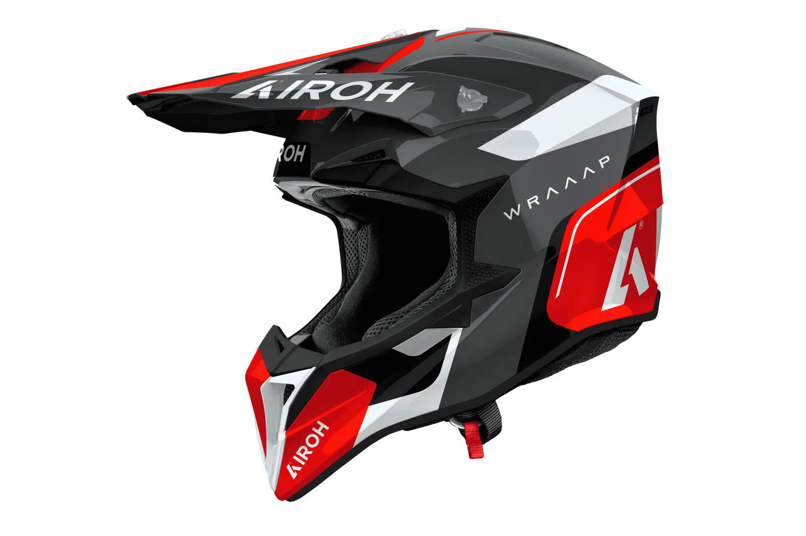 Мотокрос каска Airoh Wraaap Conquer Red Gloss