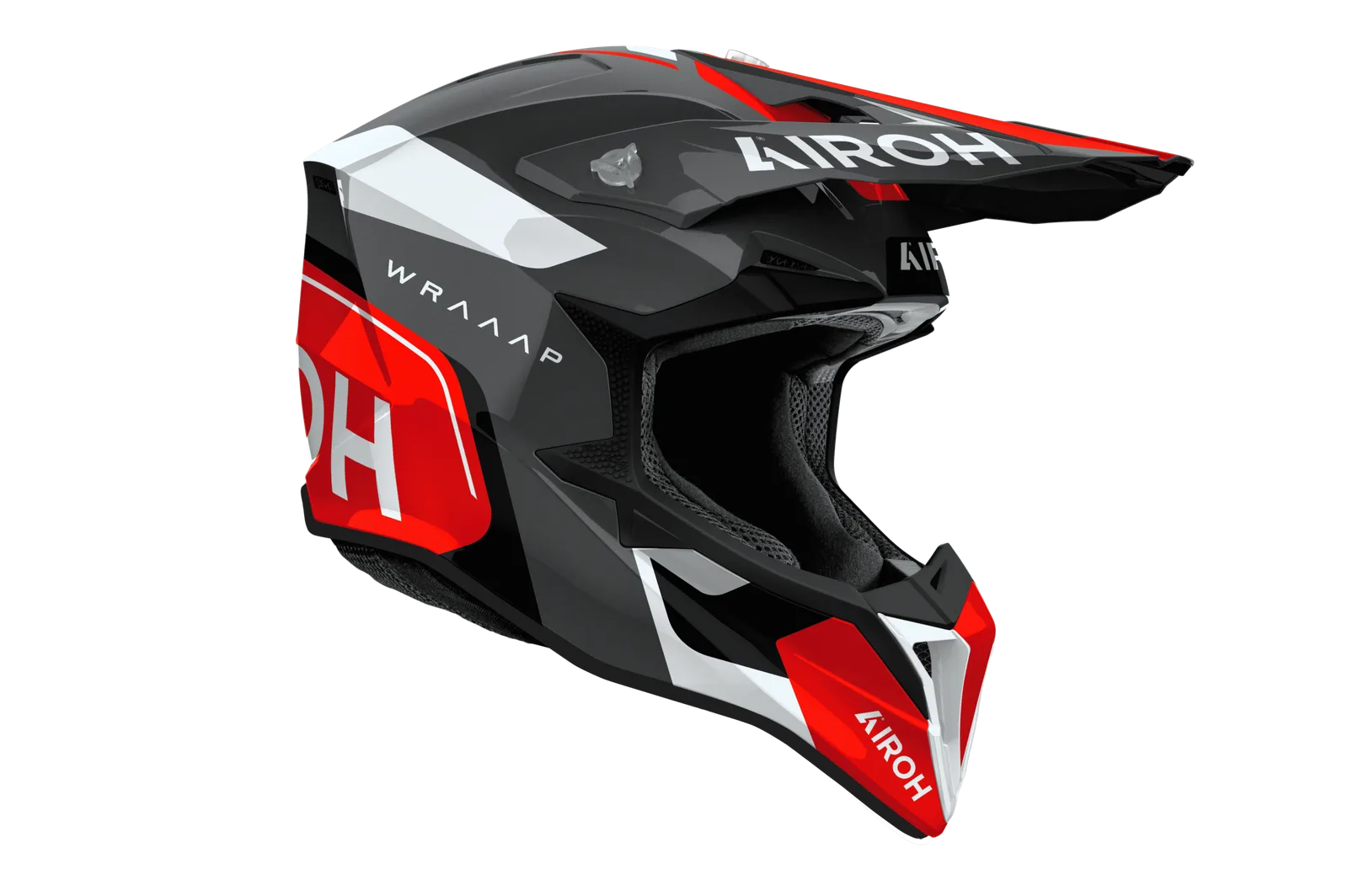 Мотокрос каска Airoh Wraaap Conquer Red Gloss