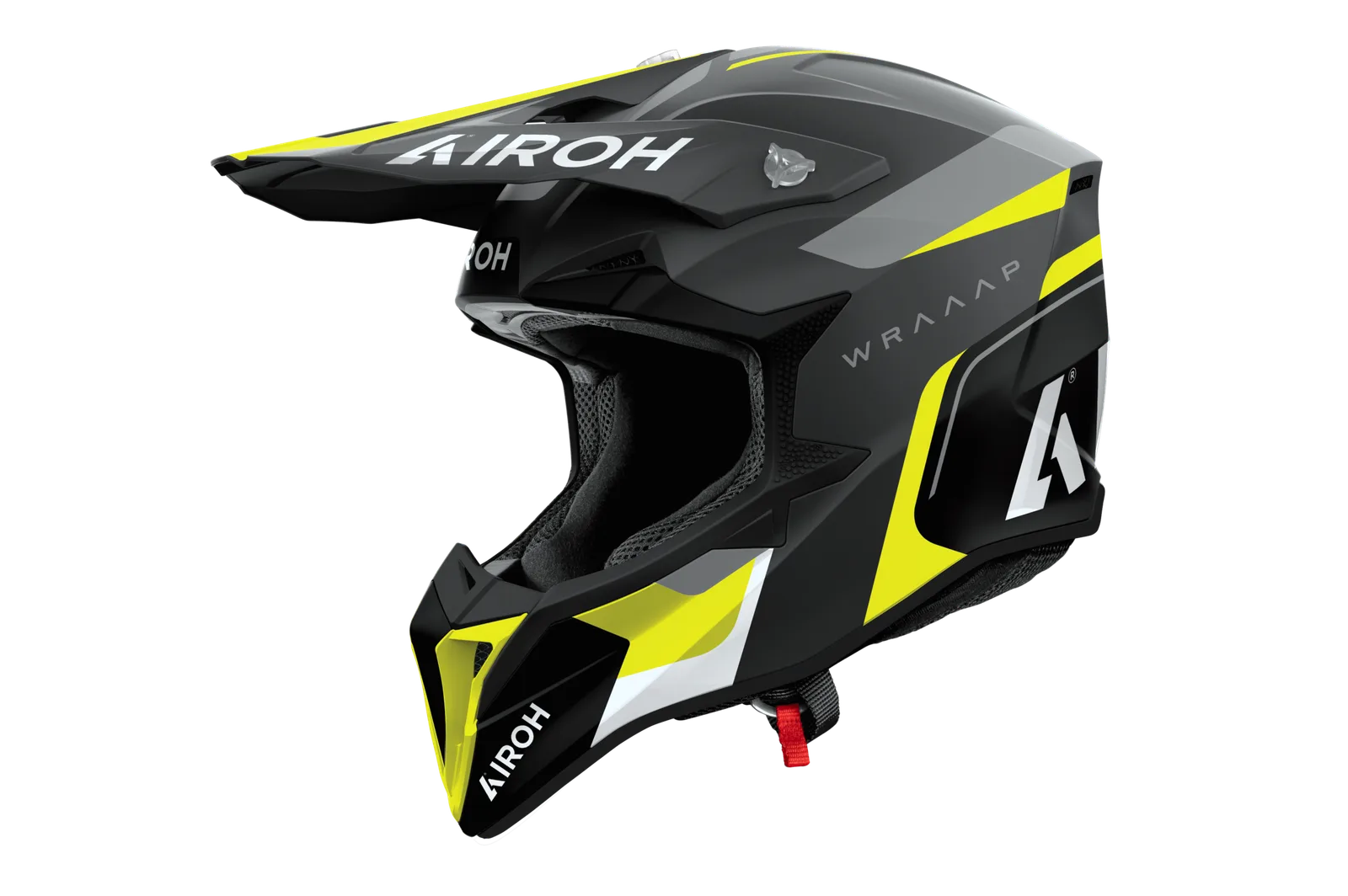 Мотокрос каска Airoh Wraaap Conquer Yellow Matt
