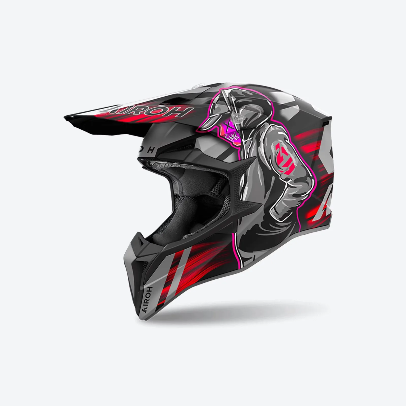 Мотокрос каска Airoh Wraaap Cyber Red Matt