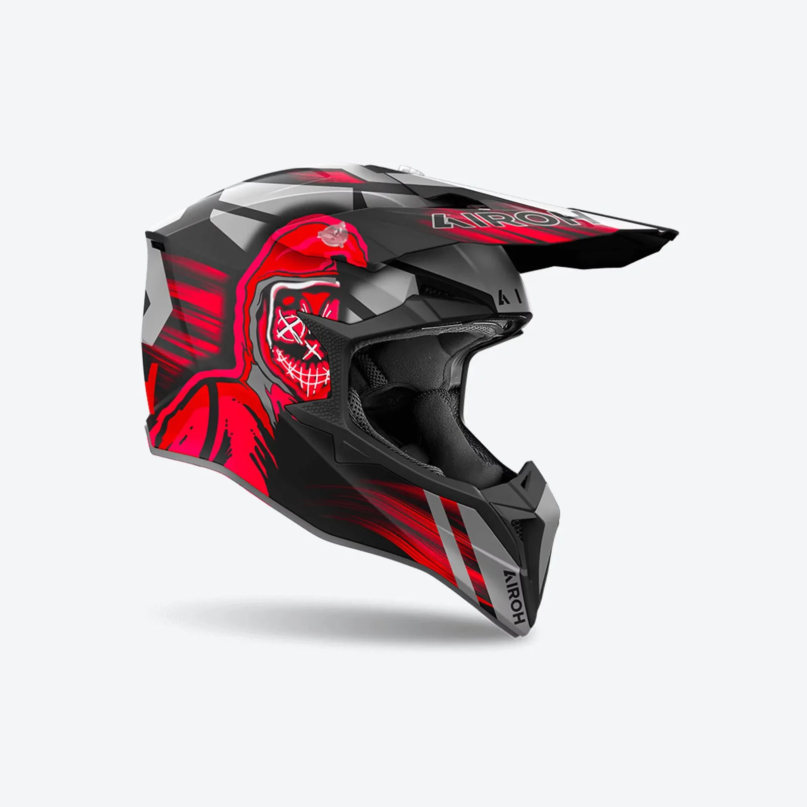 Мотокрос каска Airoh Wraaap Cyber Red Matt