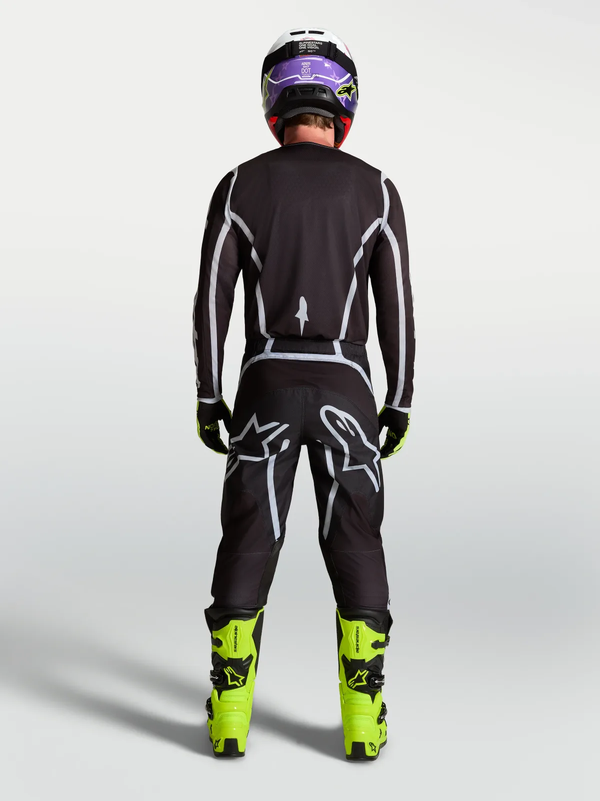 Мотокрос панталон Alpinestars Fluid Apex V2 Black Silver