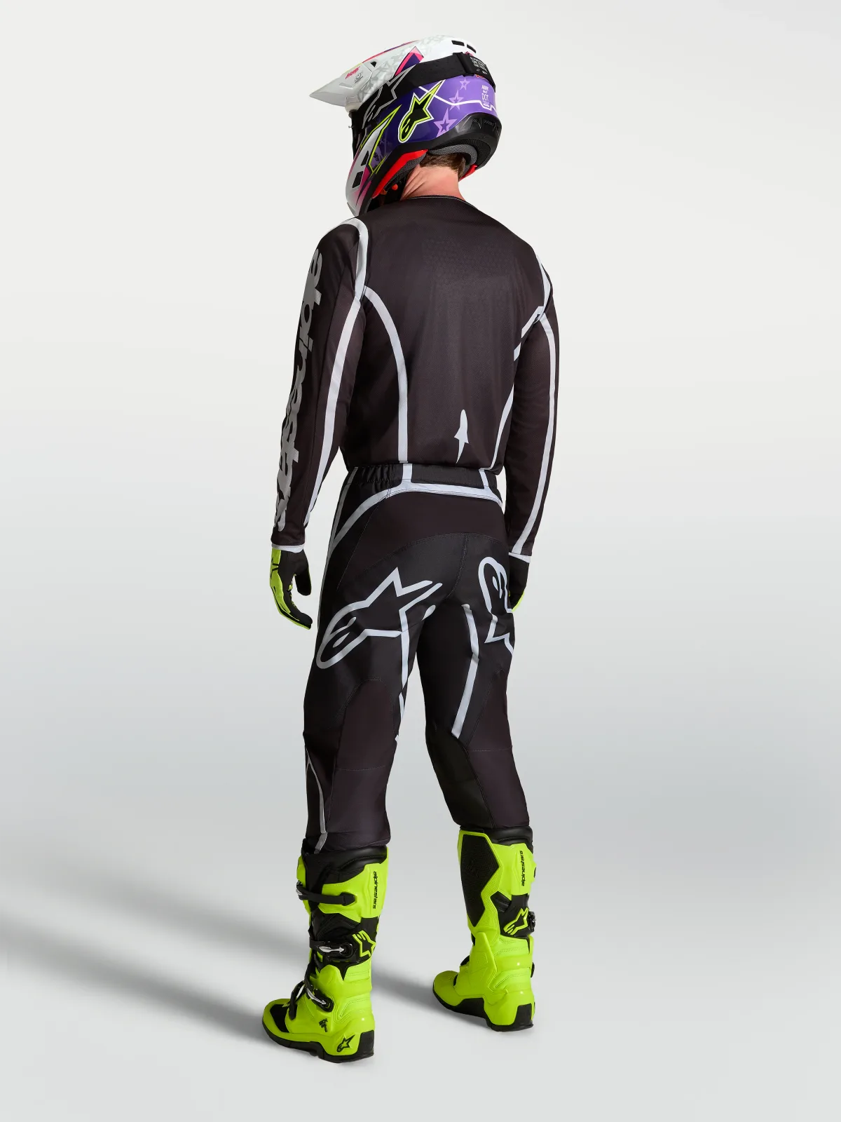 Мотокрос панталон Alpinestars Fluid Apex V2 Black Silver