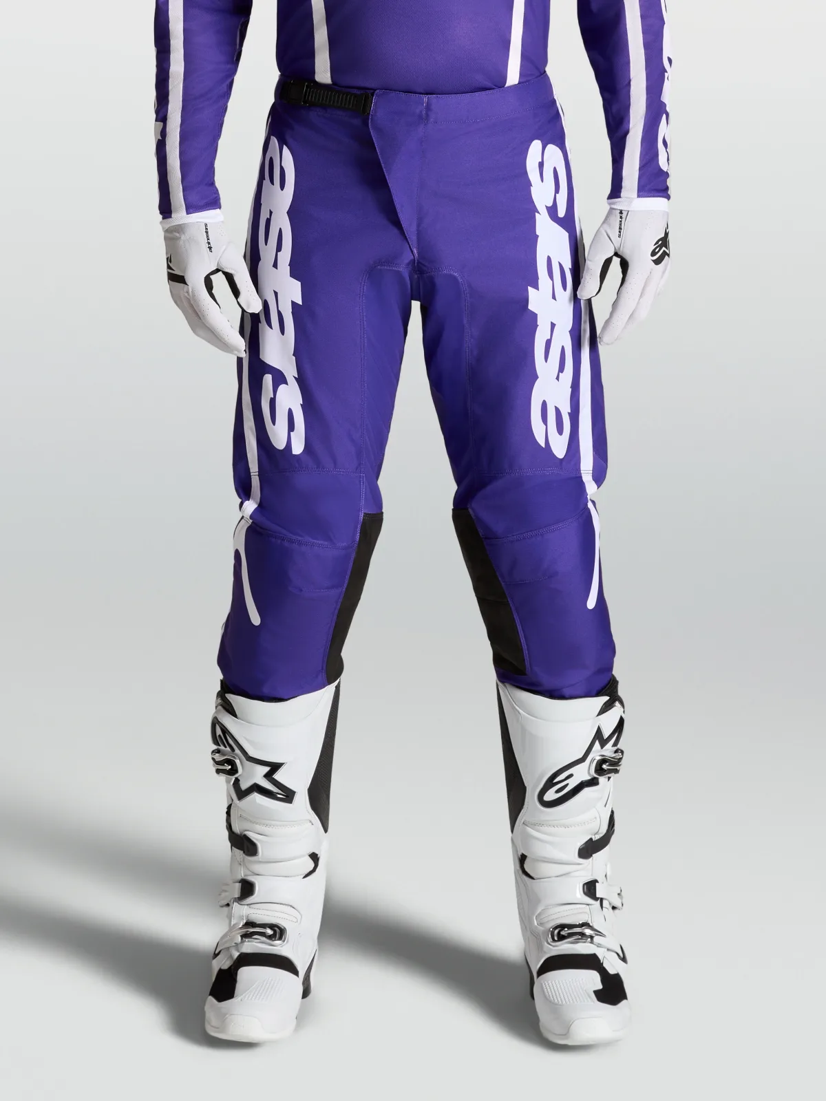 Мотокрос панталон Alpinestars Fluid Apex V2 Deep Blue White