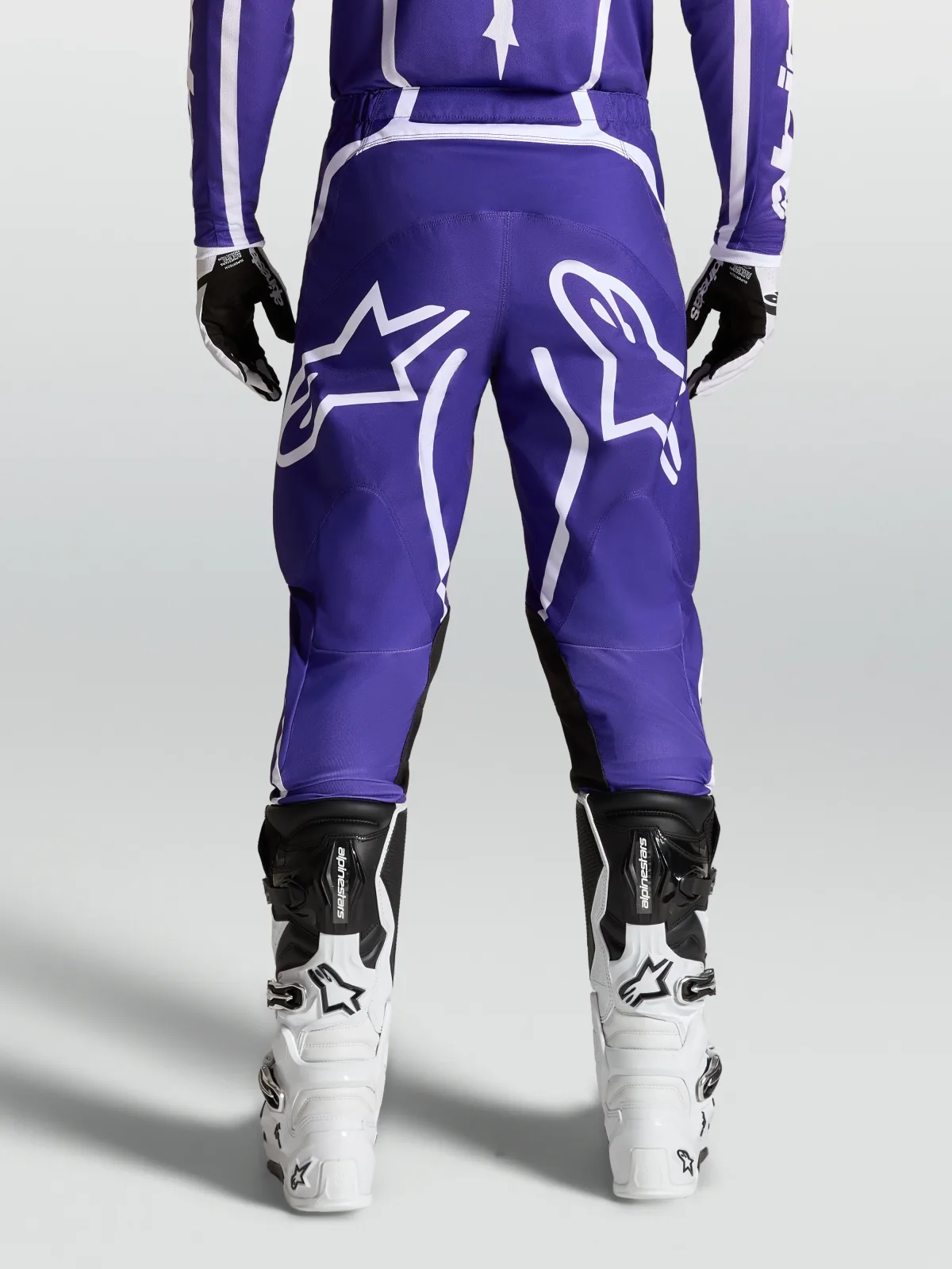 Мотокрос панталон Alpinestars Fluid Apex V2 Deep Blue White
