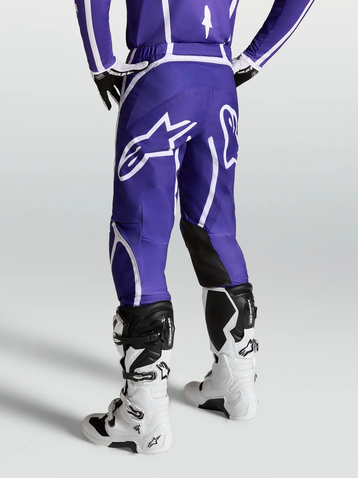 Мотокрос панталон Alpinestars Fluid Apex V2 Deep Blue White