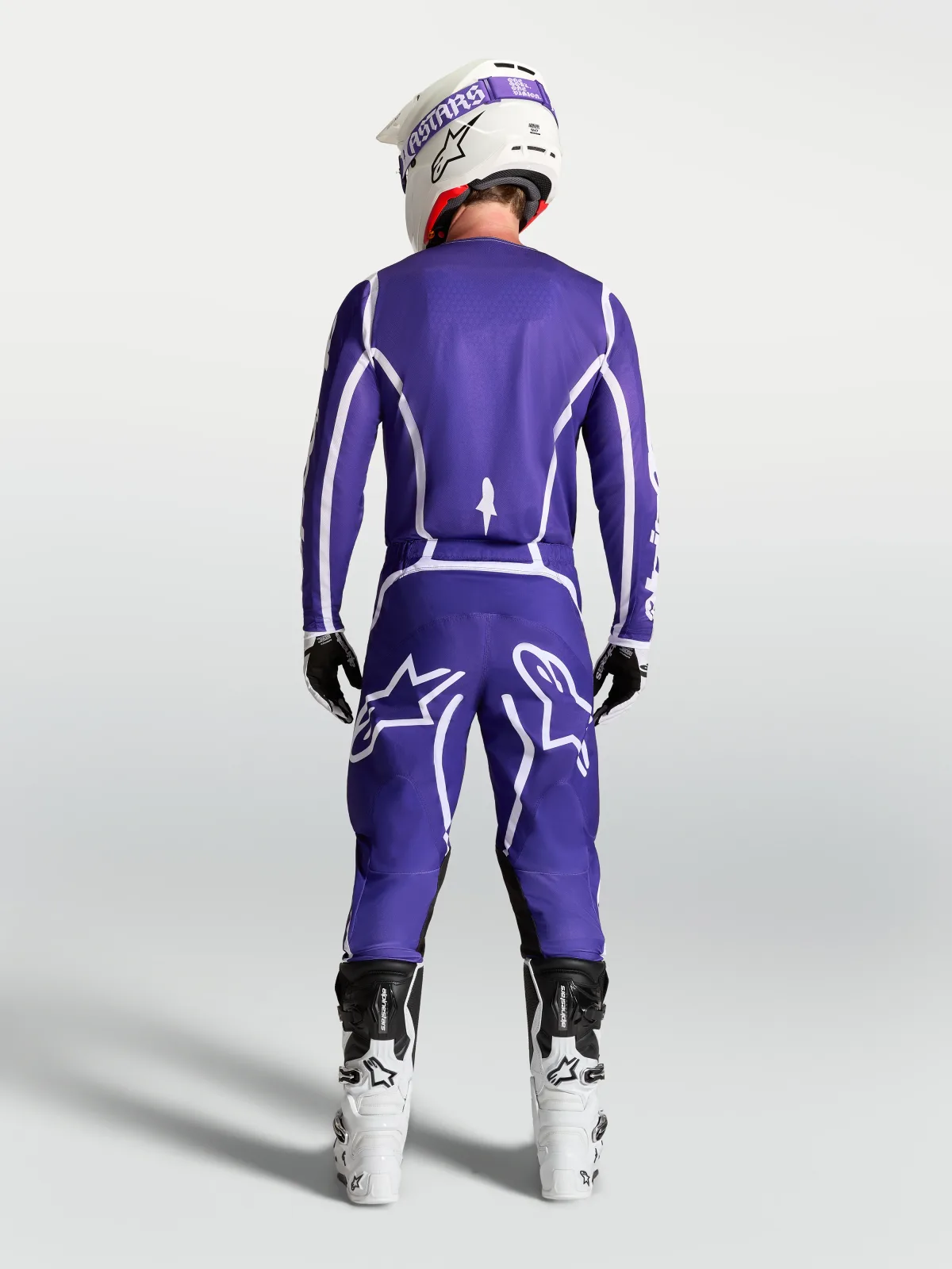 Мотокрос панталон Alpinestars Fluid Apex V2 Deep Blue White