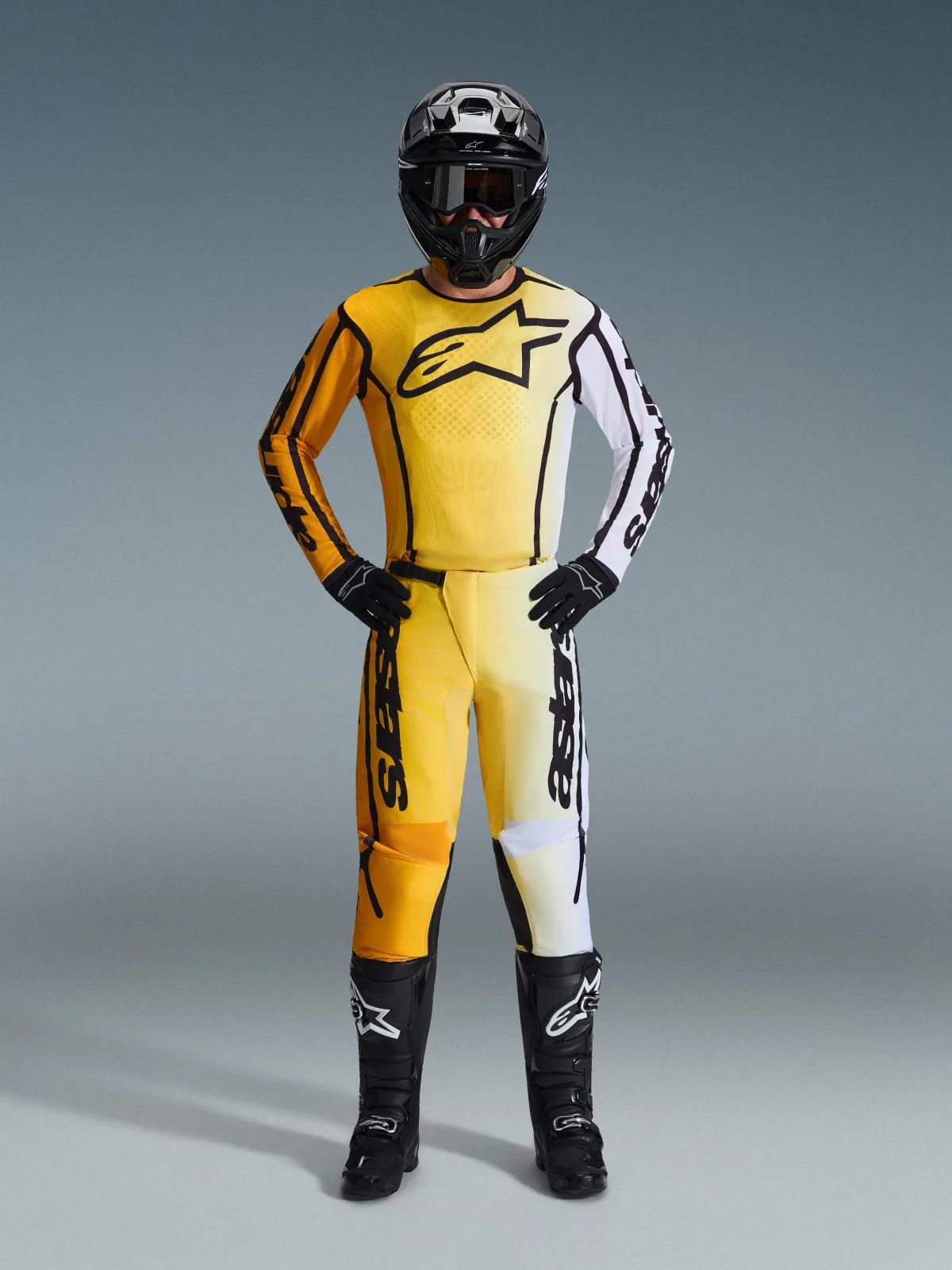 Мотокрос панталон Alpinestars Fluid Apex Yellow Black