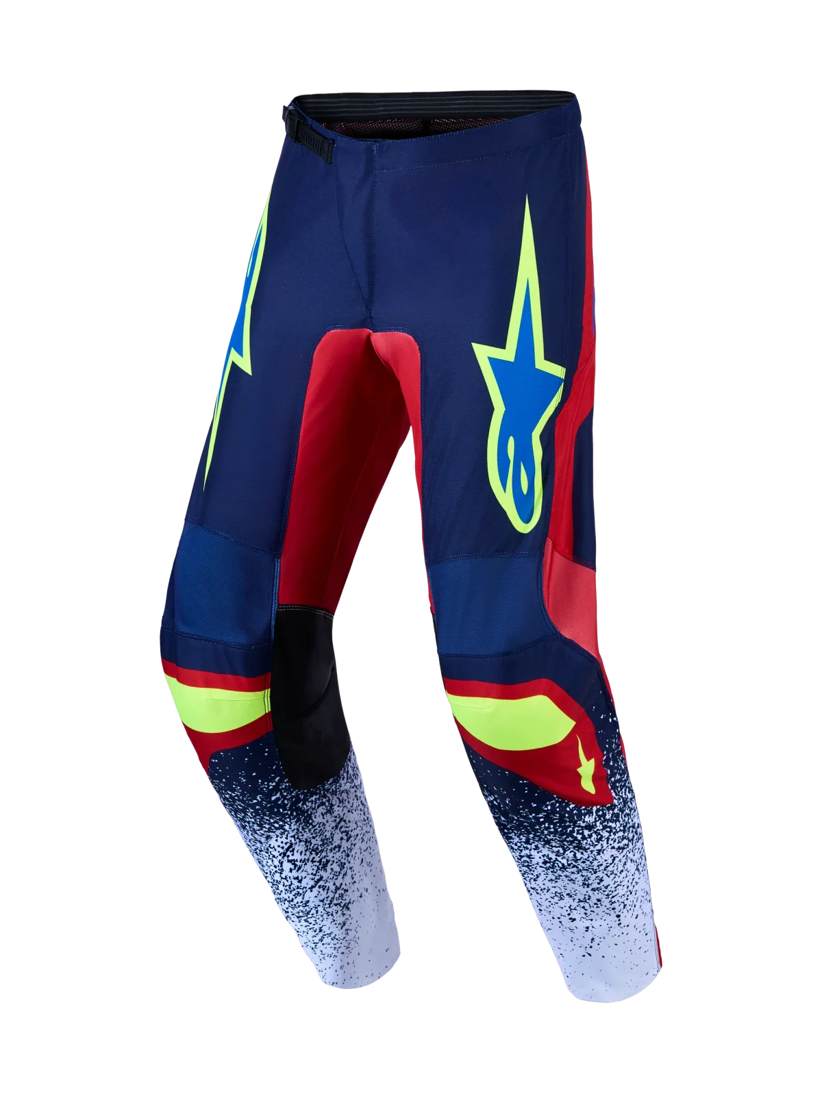 Мотокрос панталон Alpinestars Fluid Drag Blue Navy Fire Red White