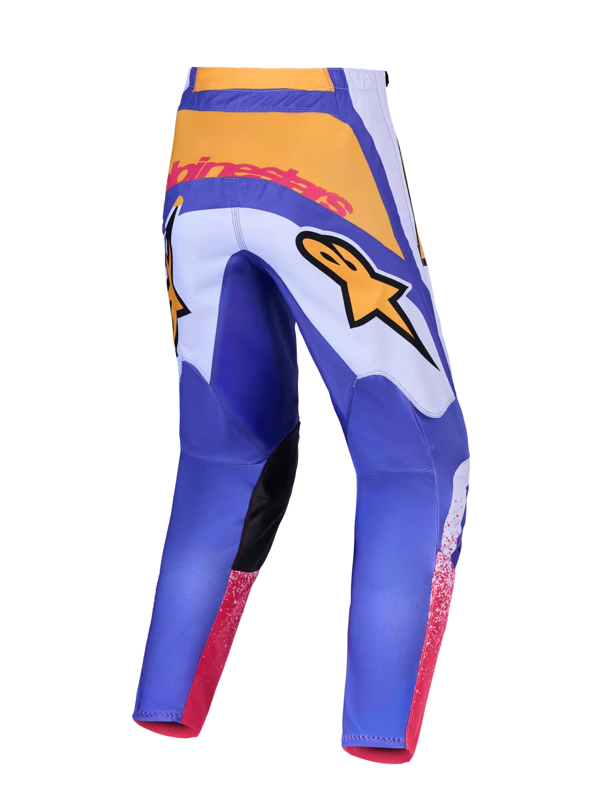 Мотокрос панталон Alpinestars Fluid Drag Light Lilac Blue Iris Gold