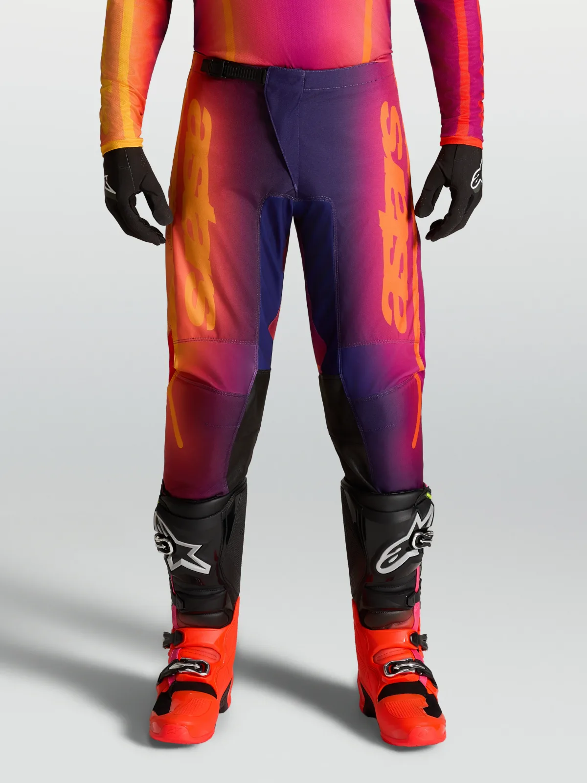 Мотокрос панталон Alpinestars Fluid Kepler Dark Purple Orange