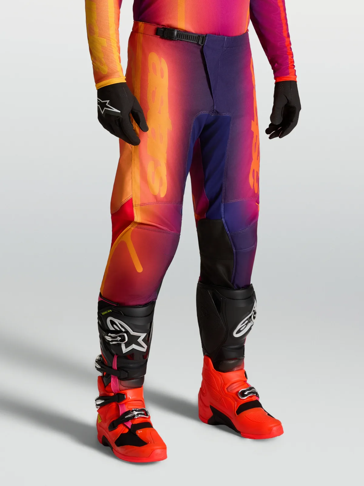 Мотокрос панталон Alpinestars Fluid Kepler Dark Purple Orange
