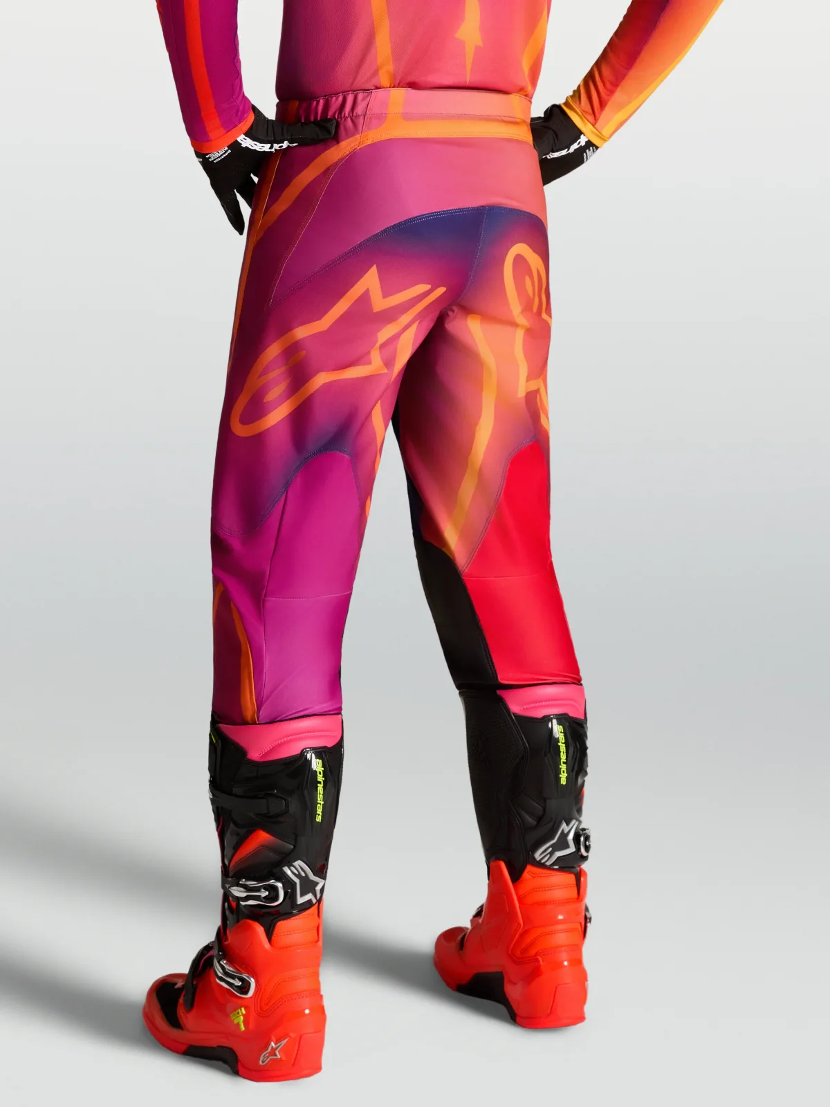 Мотокрос панталон Alpinestars Fluid Kepler Dark Purple Orange