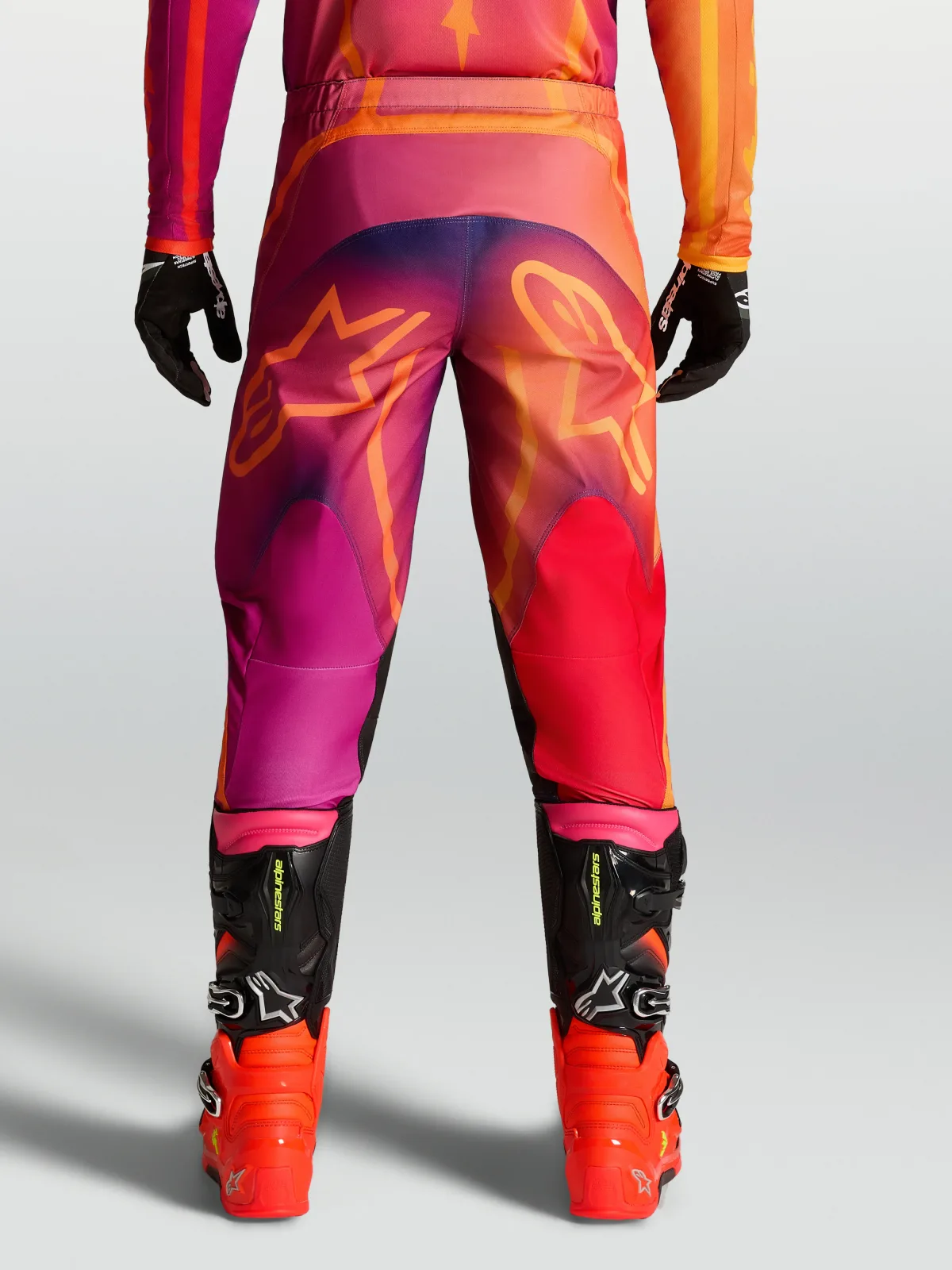 Мотокрос панталон Alpinestars Fluid Kepler Dark Purple Orange
