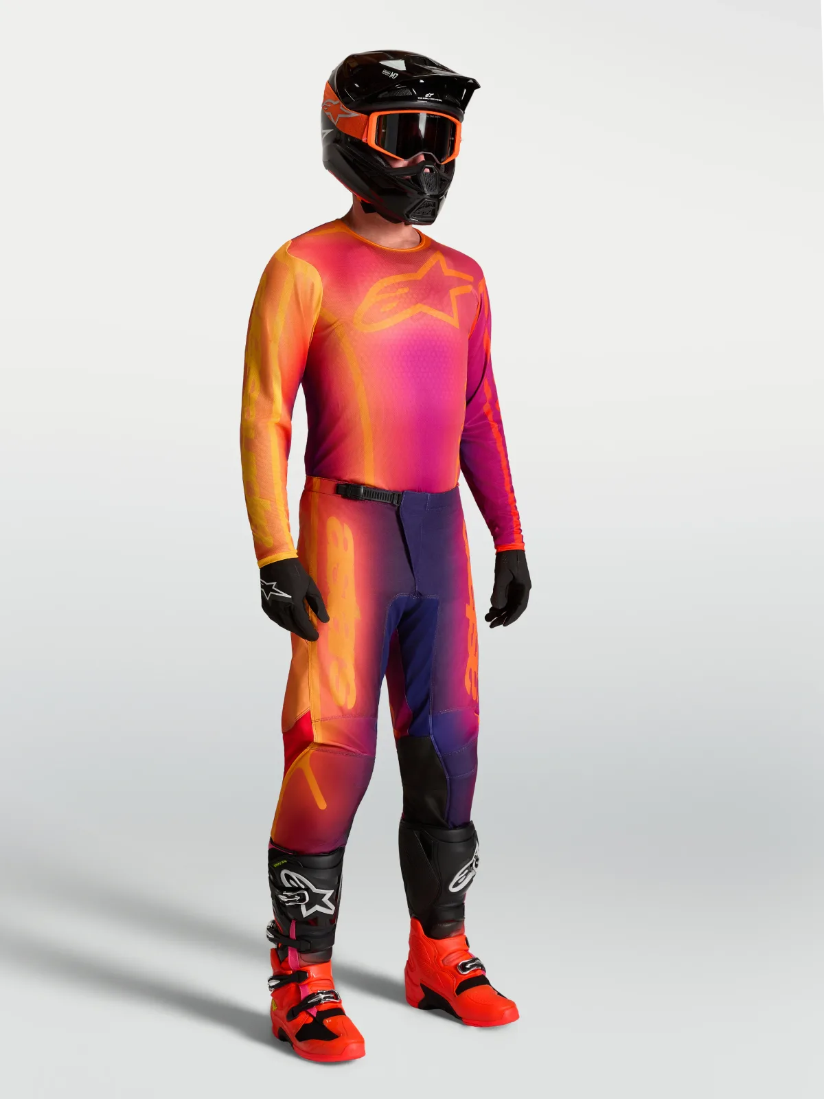 Мотокрос панталон Alpinestars Fluid Kepler Dark Purple Orange