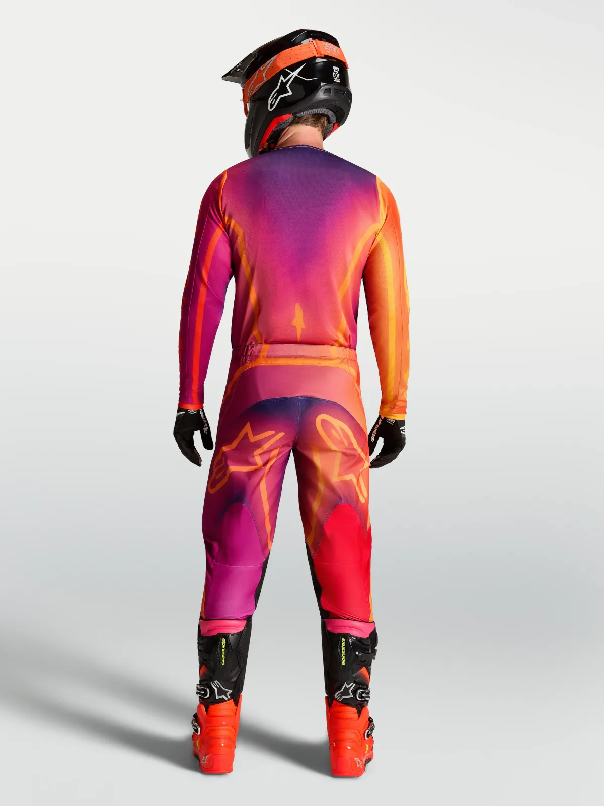 Мотокрос панталон Alpinestars Fluid Kepler Dark Purple Orange