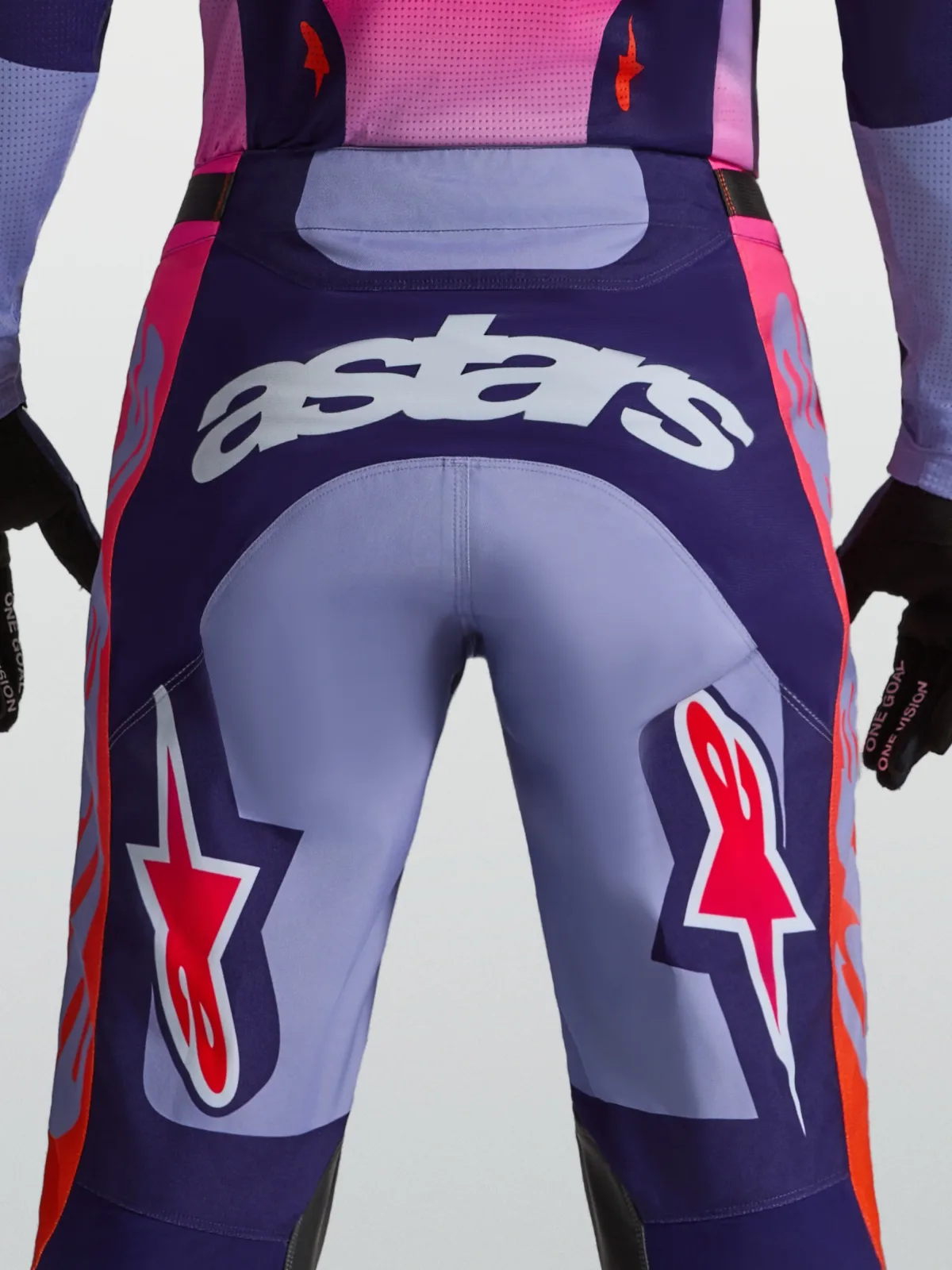 Мотокрос панталон Alpinestars Racer Air Hunt Light Violet Deep Purple Pink Fluo