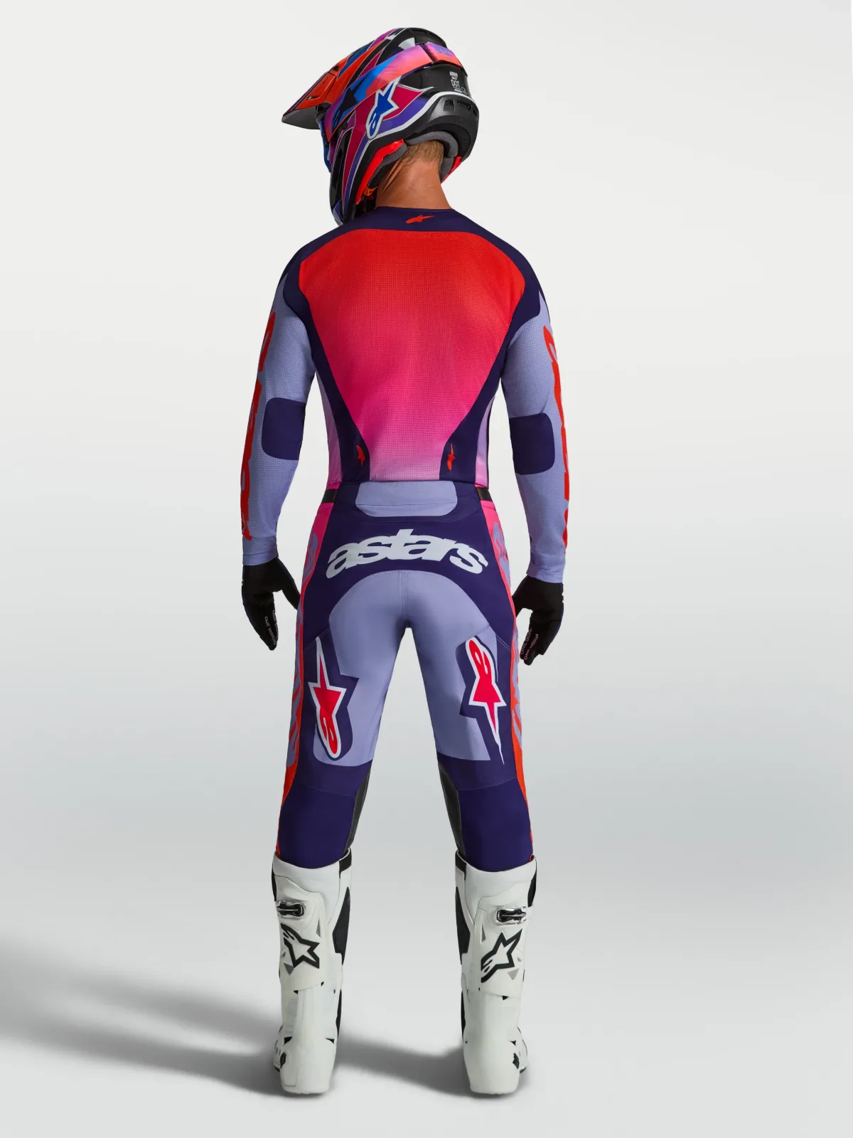 Мотокрос панталон Alpinestars Racer Air Hunt Light Violet Deep Purple Pink Fluo