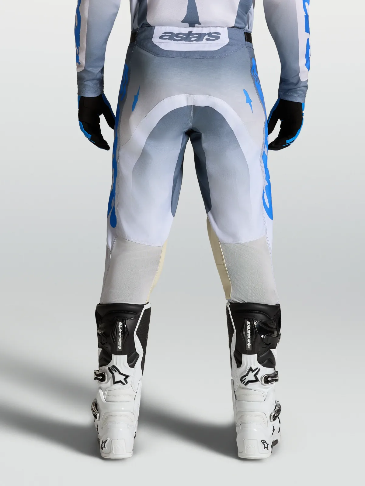 Мотокрос панталон Alpinestars Racer Amber Ash Gray Light Lilac Ucla Blue