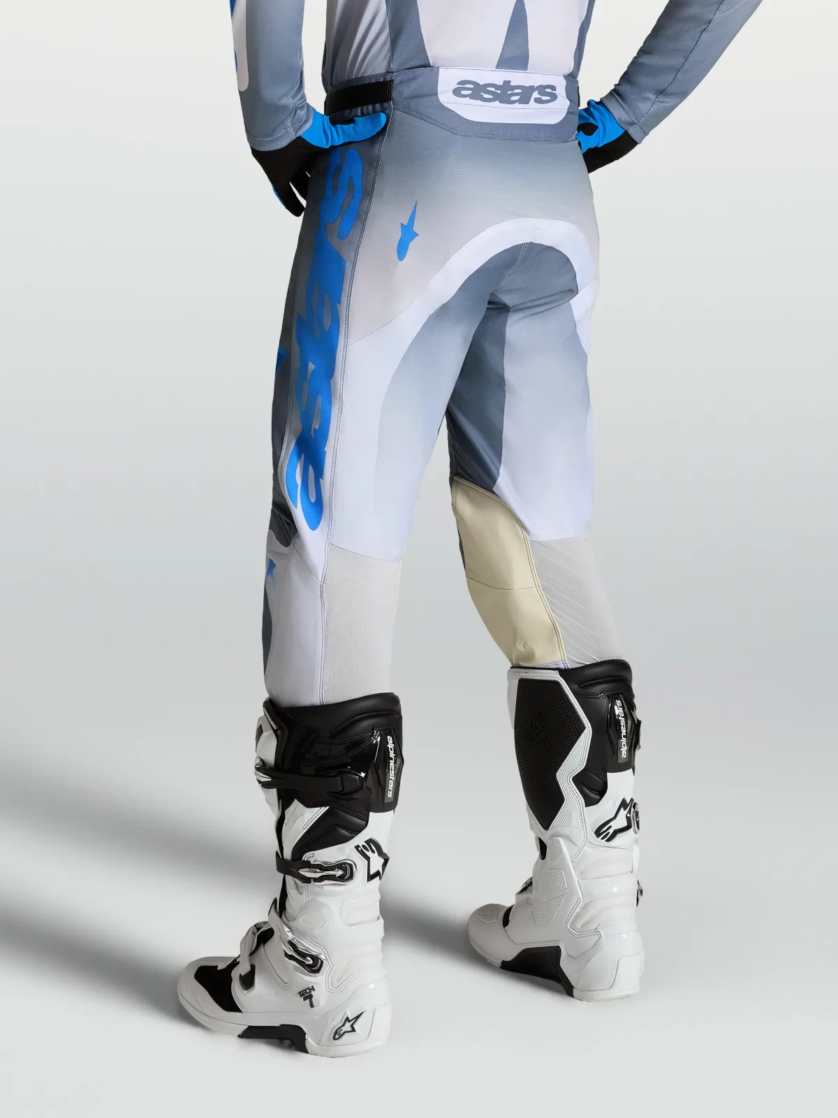 Мотокрос панталон Alpinestars Racer Amber Ash Gray Light Lilac Ucla Blue