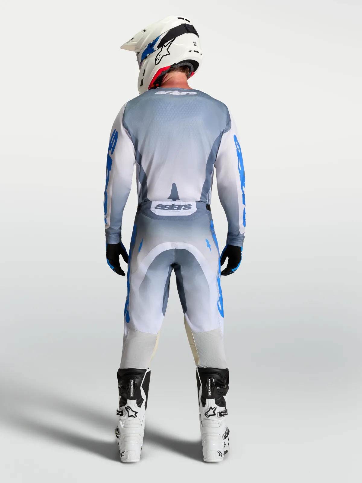 Мотокрос панталон Alpinestars Racer Amber Ash Gray Light Lilac Ucla Blue