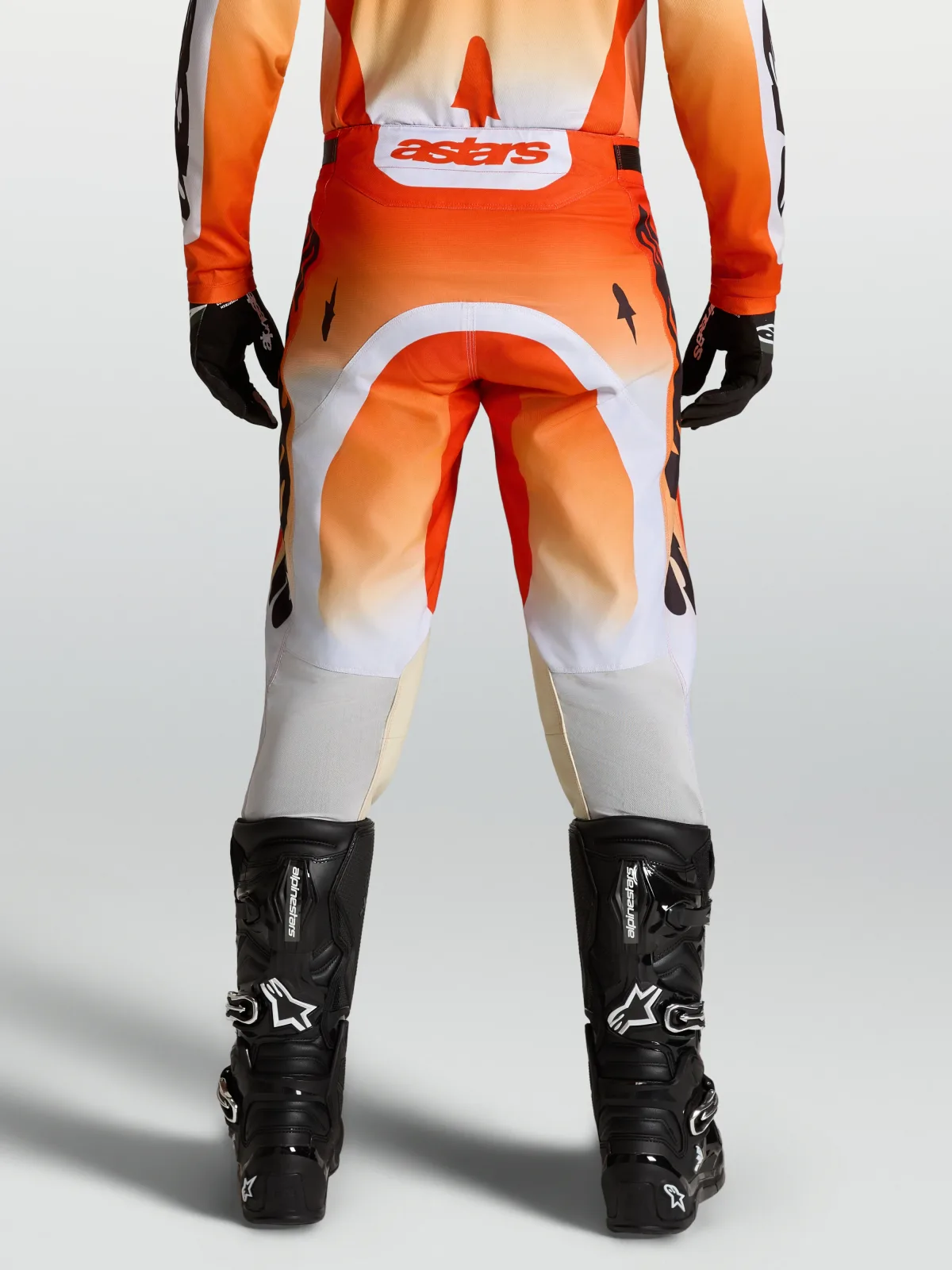 Мотокрос панталон Alpinestars Racer Amber Cardinal Red Light Lilac Black