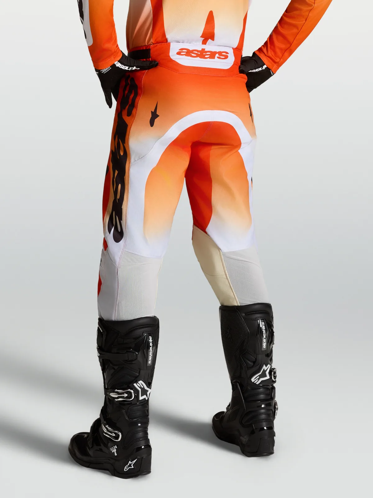 Мотокрос панталон Alpinestars Racer Amber Cardinal Red Light Lilac Black