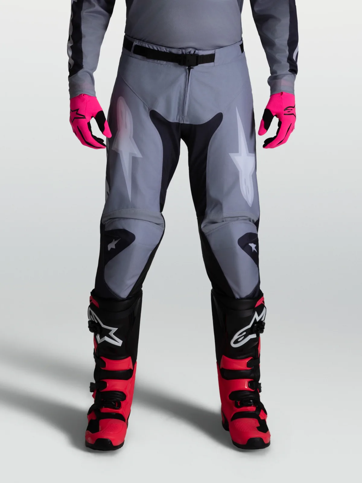 Мотокрос панталон Alpinestars Racer Amber Graystone Cold Gray Light Lilac