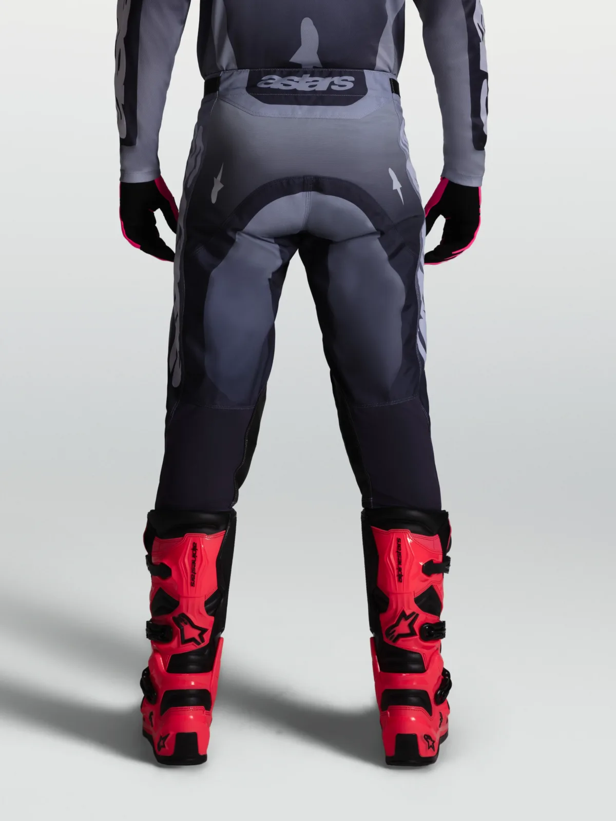 Мотокрос панталон Alpinestars Racer Amber Graystone Cold Gray Light Lilac