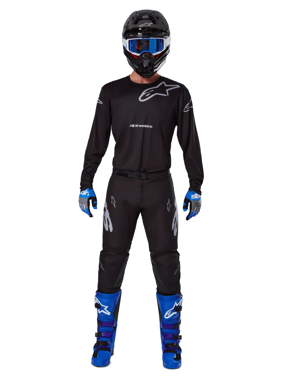 Мотокрос панталон Alpinestars Racer Graphite Black Gray