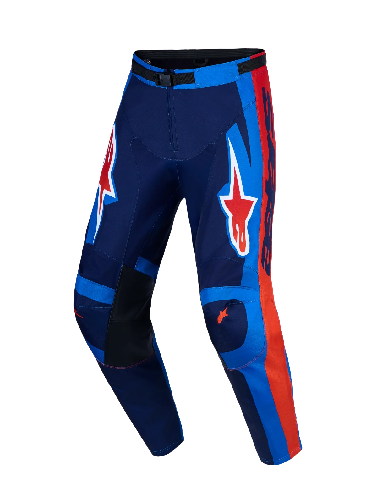 Мотокрос панталон Alpinestars Racer Hunt Strong Blue Deep Blue Fire Red