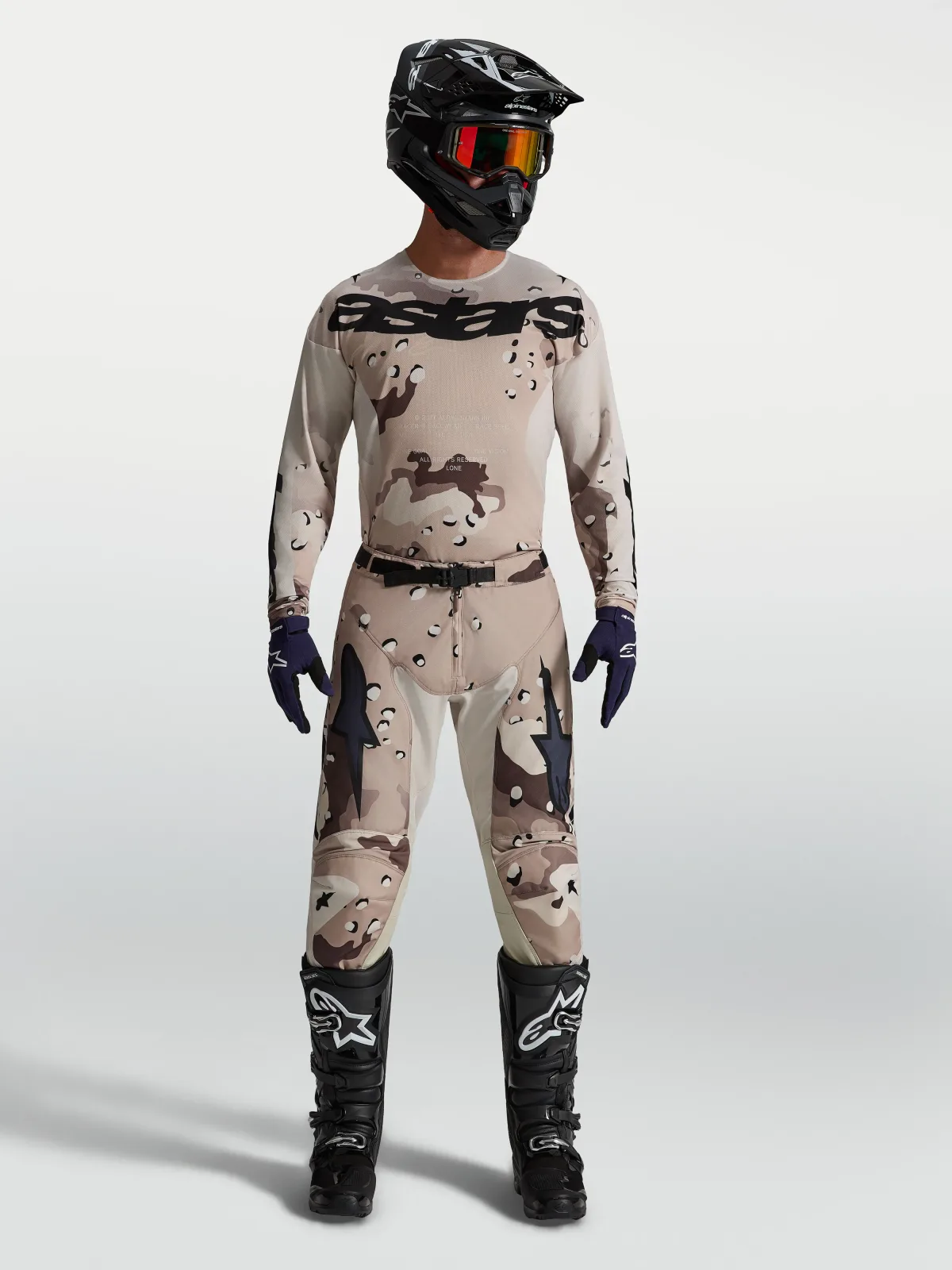 Мотокрос панталон Alpinestars Racer Lone Desert Camo Black