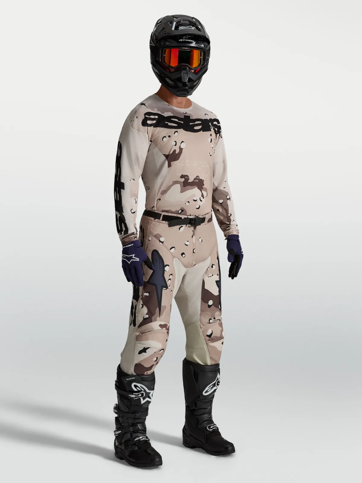 Мотокрос панталон Alpinestars Racer Lone Desert Camo Black