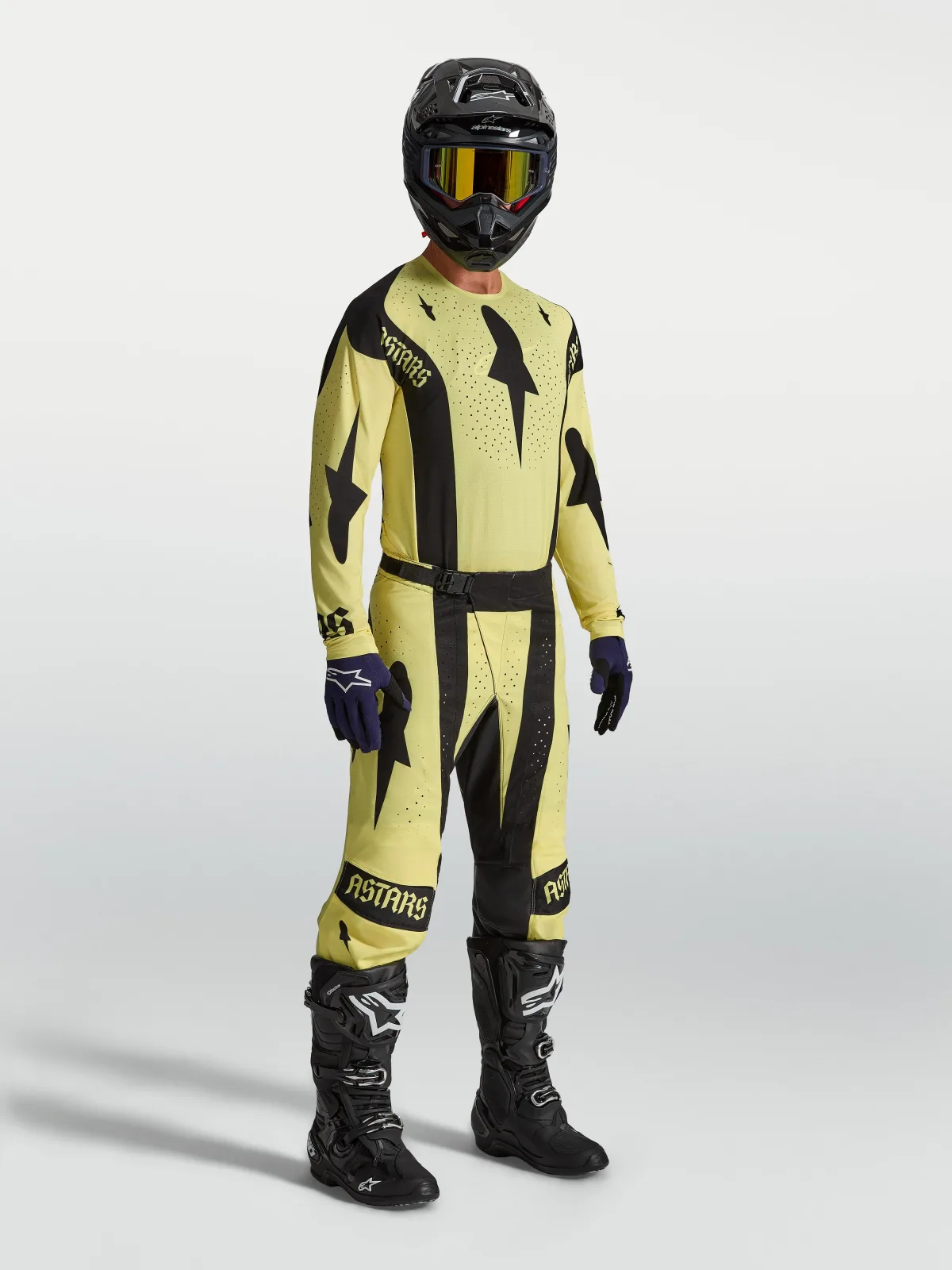 Мотокрос панталон Alpinestars Techstar Atrox Yellow Black