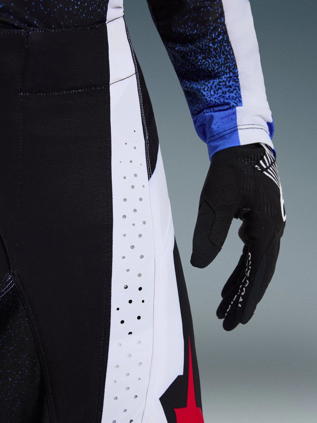 Мотокрос панталон Alpinestars Techstar Knif Black White Red