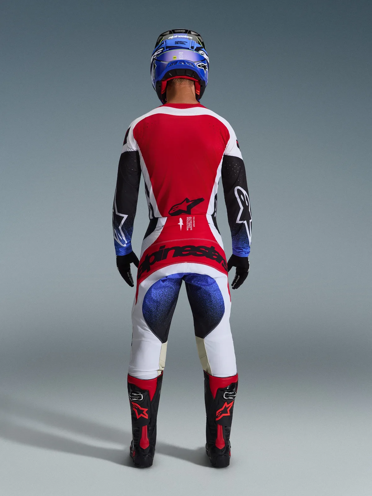 Мотокрос панталон Alpinestars Techstar Knif Black White Red