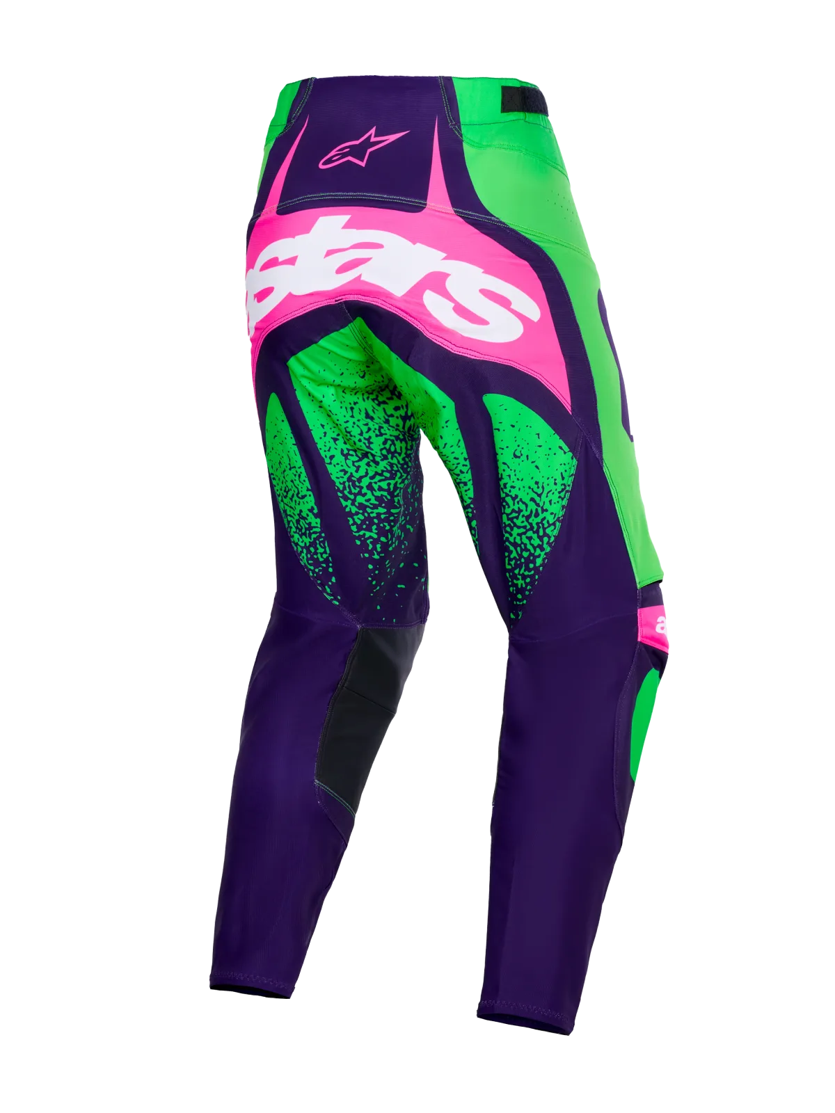Мотокрос панталон Alpinestars Techstar Nomur Deep Purple Green Pink Fluo