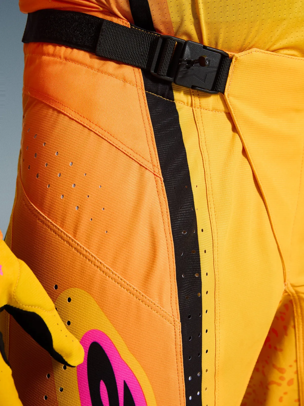 Мотокрос панталон Alpinestars Techstar Nomur Orange Yellow Pink