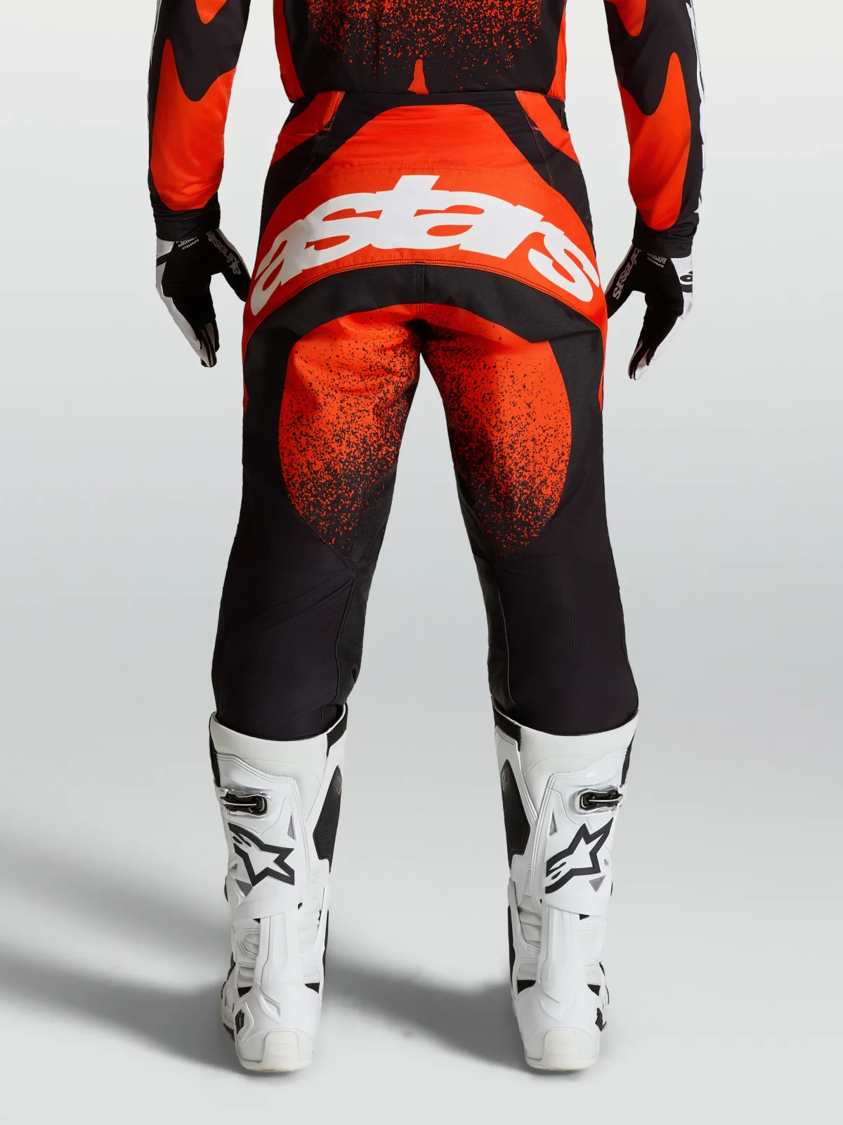 Мотокрос панталон Alpinestars Techstar Swan Cardinal Red Black White