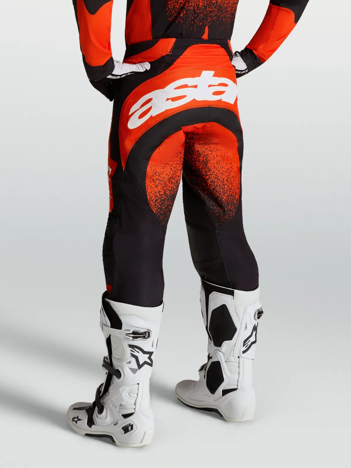 Мотокрос панталон Alpinestars Techstar Swan Cardinal Red Black White