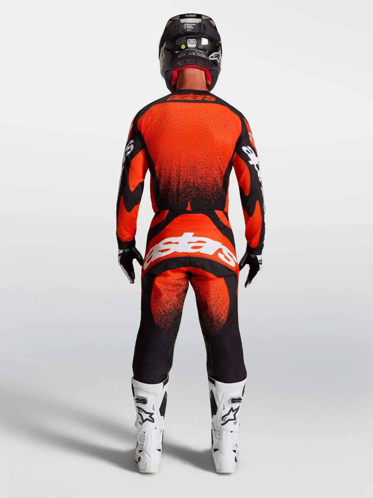 Мотокрос панталон Alpinestars Techstar Swan Cardinal Red Black White