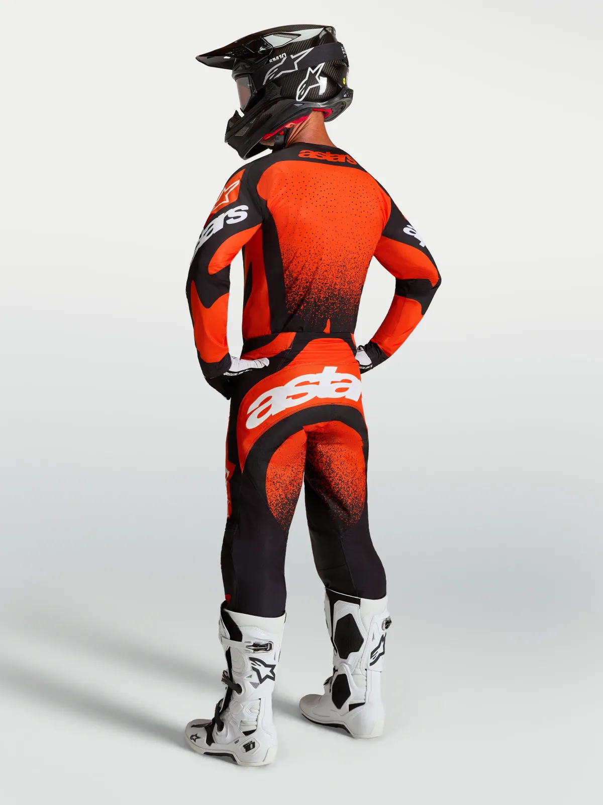 Мотокрос панталон Alpinestars Techstar Swan Cardinal Red Black White